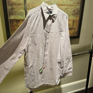 Ralph Lauren classic Oxford button-down shirt pink and blue checkered